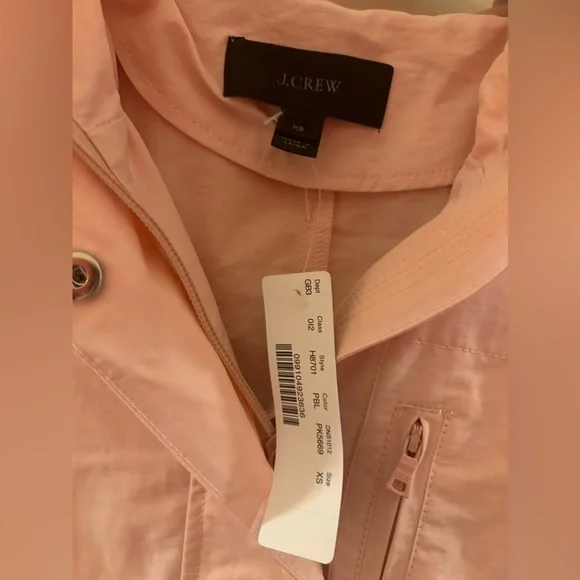 Pink J Crew raincoat XS NWT - Picture 3 of 4